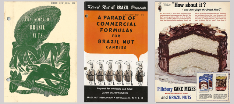 Receitas utilizando a castanha-do-pará, impressas pela Brazil Nut Association – Arquivo do autor