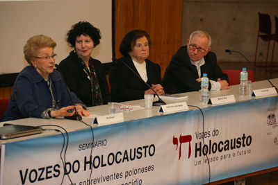 Rita Braum, Leslie Marko, Mirian D. Bryk e Daniel Roth: Testemunhos de poloneses sobreviventes do Holocausto - Foto: Cecília Bastos/Usp Imagem