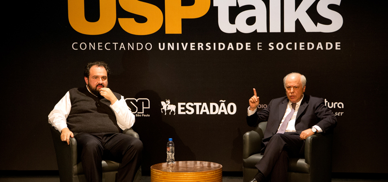 Gustavo Fernandes e Ademar Lopes - Foto: Marcos Santos/USP Imagens