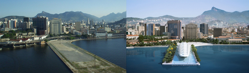 Porto Maravilha antes e depois - Foto: Divulgação
