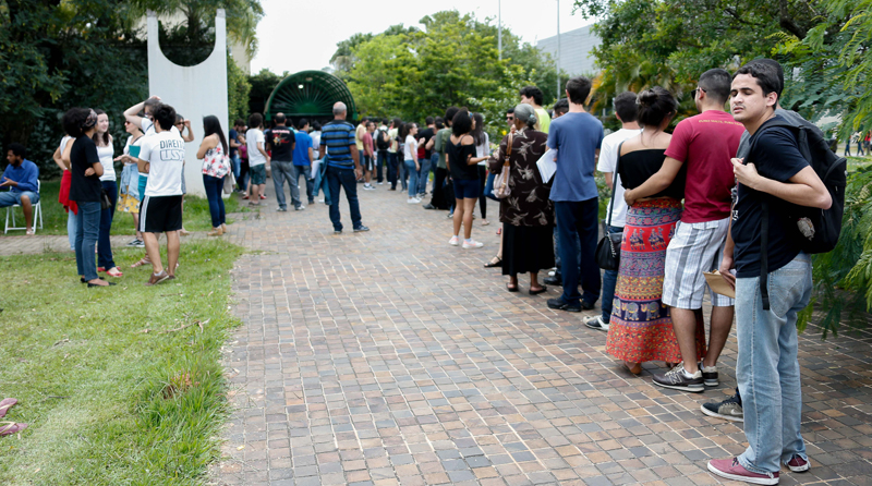 Inscrição de matrículas de todos os cursos USP participantes do SiSU em 2016 - Foto: Cecília Bastos/USP Imagens