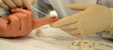 Teste rápido da Hepatite em posto de saúde - Foto: Prefeitura de Caxias do Sul/Fotos Públicas