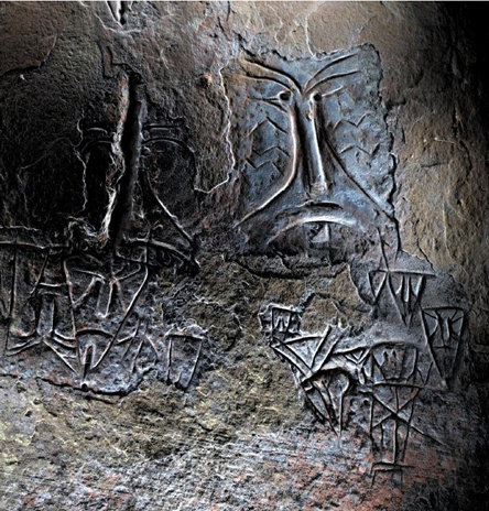 Máscara do sítio rupestre do Avencal, Urubici