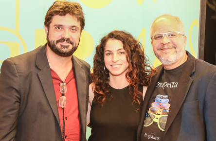 Rodrigo Fonseca, Rosane Svartman e Emanu ... bina - Foto: Divulgação/ Globo-Universidade