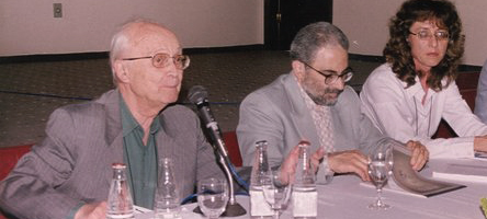 Gilles Gaston-Granger no Encontro Nacional de Filosofia na Unicamp, em 1998 - Foto: CLE/Unicamp