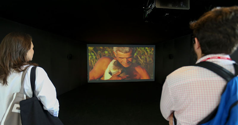 O Peixe, Filme tranferido para HD digital, de Jonathas de Andrade na 32ª Bienal de São Paulo: Incerteza Viva - Foto: Marcos Santos/USP Imagens