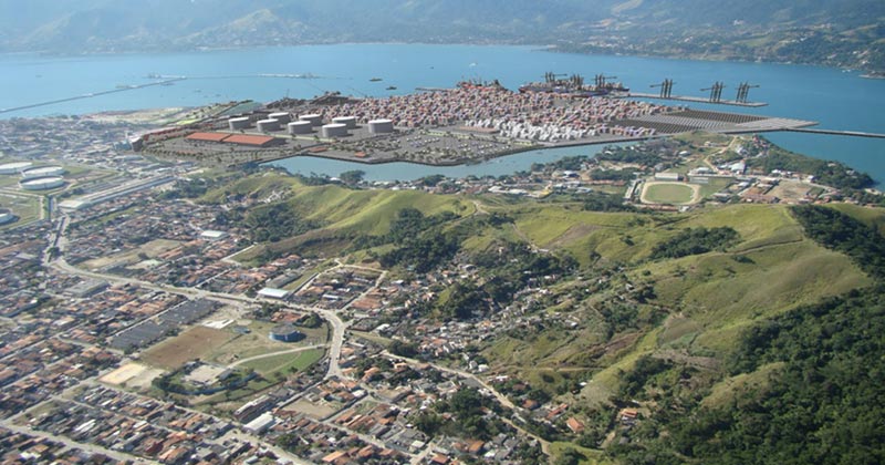 Perspectiva da ampliação do porto de São Sebastião - Foto: Arquivo do pesquisador 