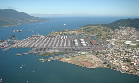 Perspectiva da ampliação do porto de São Sebastião - Foto: Arquivo do pesquisador 