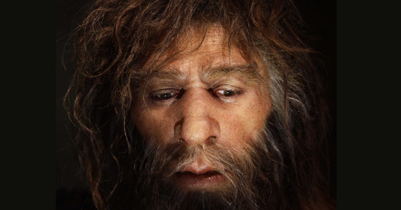 Entre 100 e 50 mil anos atras, a espécie humana adquiriu a capacidade de expressar ideias e conceitos através de palavras – Foto: Neanderthal Museum