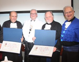 Jacques Marcovitch e Denisard Alves recebem título de Professor Emérito