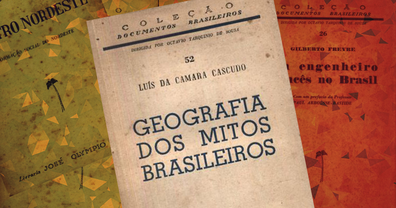Coleção documentos brasileiros, da José Olympio: editora preocupada em divulgar autores brasileiros na área de ciências humanas - Imagem: Arte sobre capas de livro