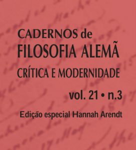 “Cadernos de Filosofia Alemã” debate obra de Hannah Arendt