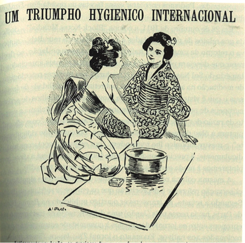 Revista Careta, julho de 1911: mitos em uma propaganda de sabonete – Foto: Reprodução