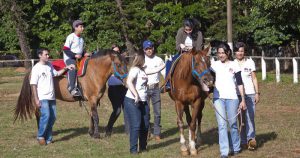 USP em Piracicaba usa cavalos para tratar deficiência neuromotora