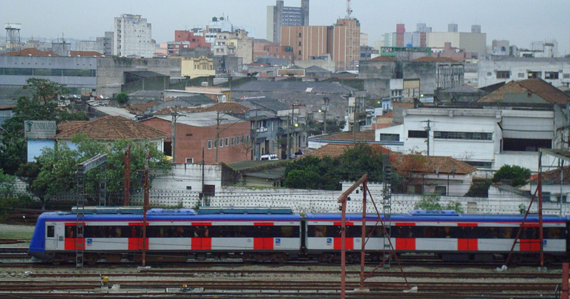 Bairro do Brás, com visão a partir da Estação Brás do Metrô, é atendido por três linhas da CPTM - Foto: Rafael-CDHT via Wikimedia Commons 