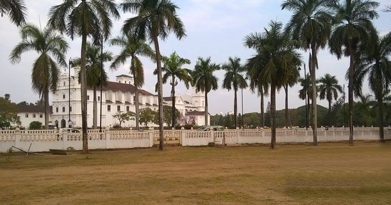 Localizada em Pangim, capital de Goa, a construção católica é reflexo da presença do colonialismo português no estado Foto: Arquivo pessoal/Duarte Drumond Braga