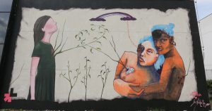 Arte e feminismo: USP ganha grafite de Ju Violeta e Mag Magrela