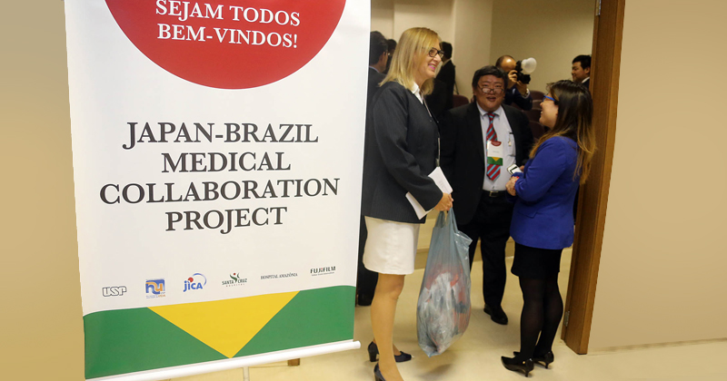 Cerimônia do lançamento do Projeto de Cooperação Brasil e Japão do Centro de Detecção de Cancer -Foto: Cecília Bastos/USP Imagens