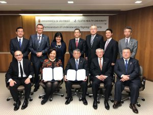 USP e universidade do Japão celebram cooperação na área de saúde