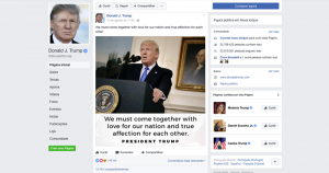 Boletim de Trump no Facebook é mais um ataque à imprensa