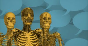 No esqueleto humano, o número de ossos diminui com a idade