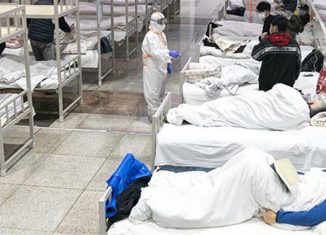 Hospital improvisado em Wuhan, província de Hubei, na China, para atendimento dos pacientes infectados pelo coronavírus - Foto: Governo da China via Fotos Públicas