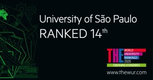 USP é a 14ª melhor universidade em ranking de países emergentes