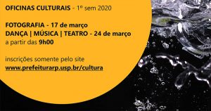 USP Ribeirão abre inscrições para oficinas culturais 2020