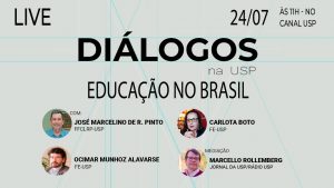 Live discute os desafios da educação pública no Brasil