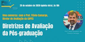 Pró-Reitoria de Pós-Graduação promove live com novo diretor de Avaliação da Capes