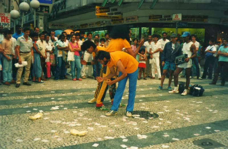 Nelson Triunfo & Funk Cia na Praça Ramos (1983) - Foto: Arquivo Pessoal de Billy Rodrigues