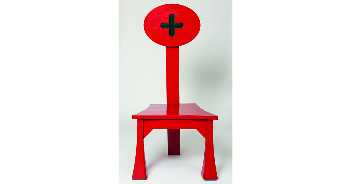 Flávio de Carvalho -
Objeto - Cadeira, sd
madeira pintada
