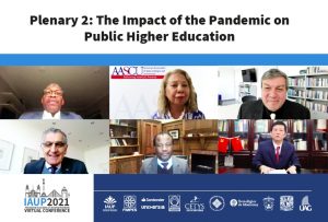 Reitor participa de evento internacional sobre desafios enfrentados pelas universidades no pós-pandemia