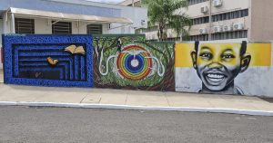 Muro da USP em Bauru mostra obras de artistas da cidade