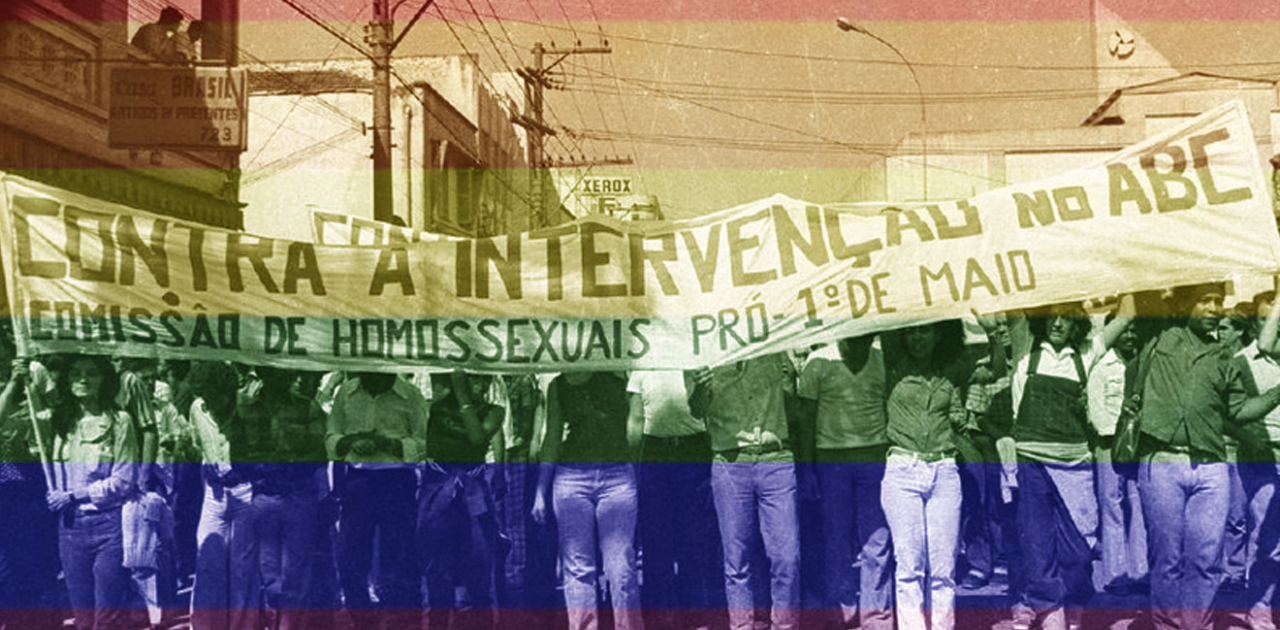 LGBTs se manifestam na Greve Geral de 1980, no ABC - Foto: Reprodução / Fernando Uchôa