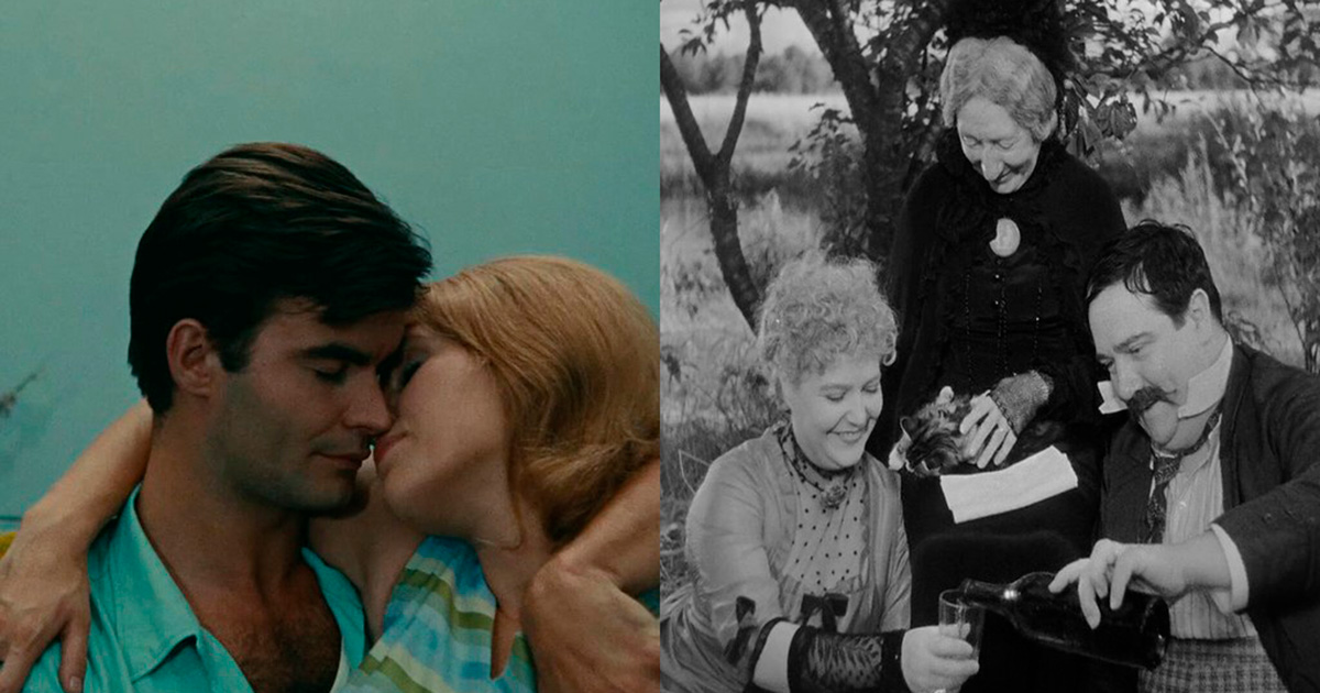 Cenas dos filmes As Duas Faces da Felicidade (1965) e Um Dia No Campo (1946) - Foto: Reprodução/Cinusp