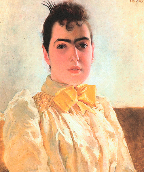 Adelaide Amoedo aos Vinte Anos de Idade, 1892 - Foto: Reprodução/extraída do livro "Más Notícias, de Rodolfo Amoedo"