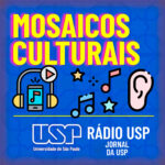 Capa do programa Mosaicos Culturais - Montagem com ícones de Flaticon