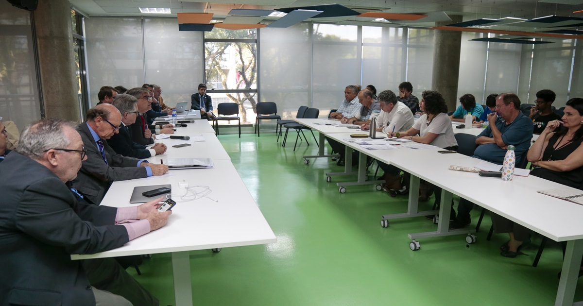Reunião da CRUESP ( Conselho de Reitores das Universidades Estaduais Paulistas com o Fórum das Seis. Local: Inova USP. Foto: Cecília Bastos/Usp Imagens