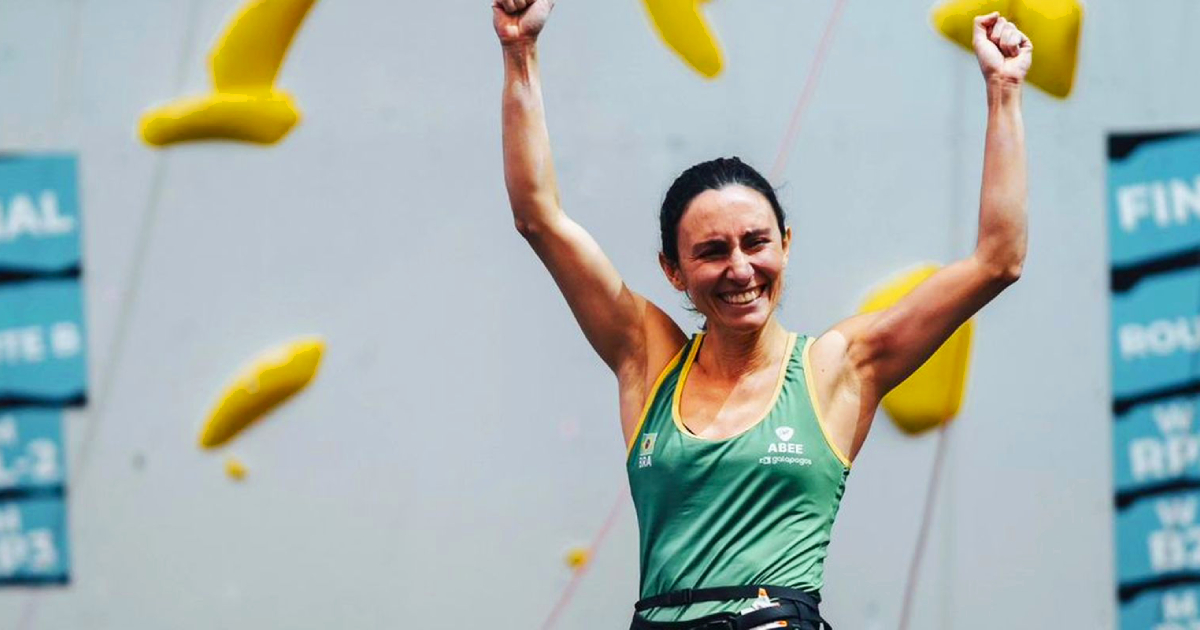Marina Dias é campeã Mundial de Paraescalada