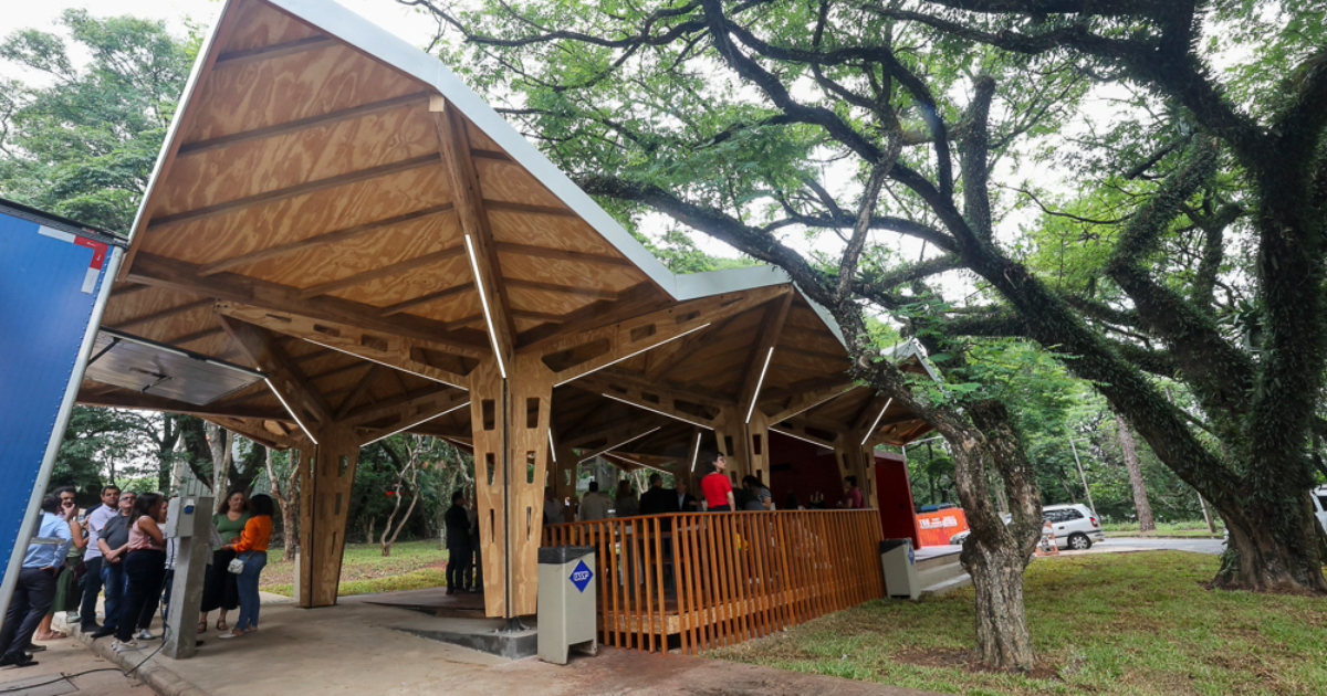 Novo Centro de Vivência Paineira, o segundo espaço no campus da USP na Cidade Universitária-Butantã - Foto: Cecília Bastos/USP Imagens