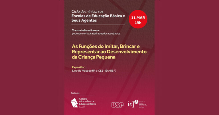 Cartaz com informações sobre curso.