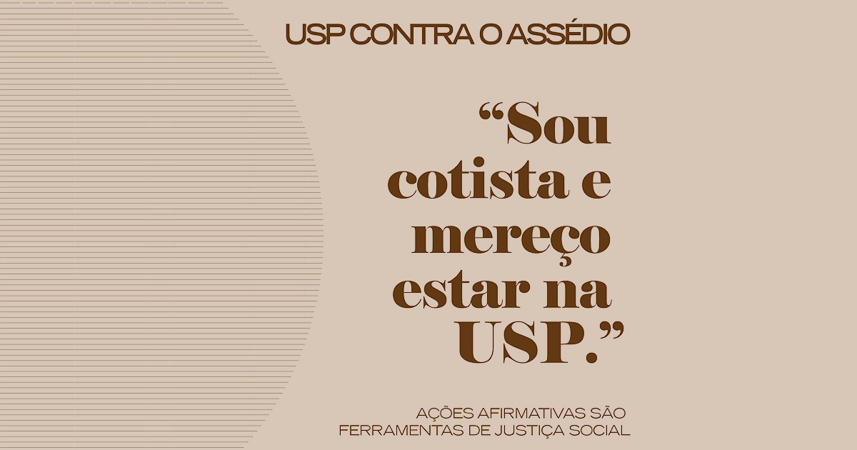 USP lança nova campanha contra o assédio e a discriminação