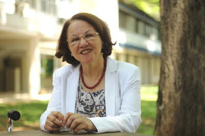 A professora Maria Aparecida Ruas explica que São Carlos faz parte dos primórdios da história da Fapesp