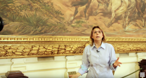 Cecília Helena de Salles Oliveira estudou a fundo a representação do grito do Ipiranga produzida pelo pintor Pedro Américo (Reprodução)