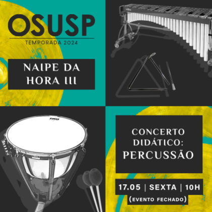 Cartaz do concerto da Orquestra Sinfônica da USP (Osusp) nesta sexta-feira - Foto: Reprodução/Instagram/@osusp