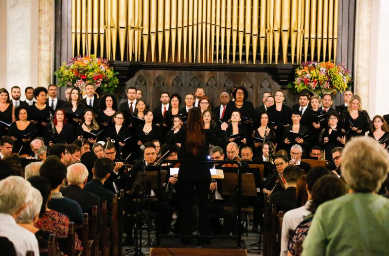 Coro da OSESP durante o Concerto de Inauguração do órgão - Foto: Cecília Bastos/USP Imagens