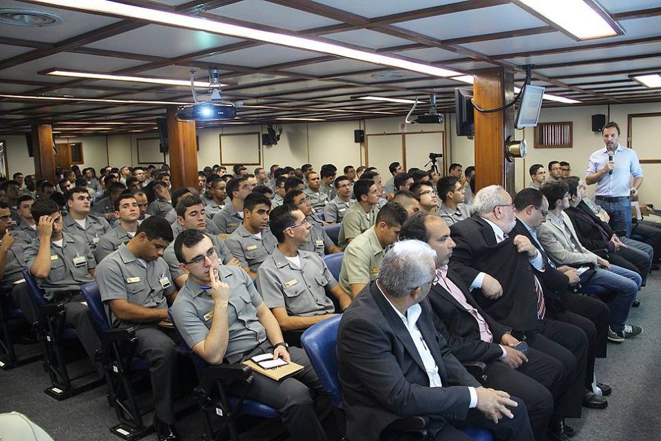 Guardas-marinha assistem palestra do projeto Pé de Meia - Foto: Divulgação