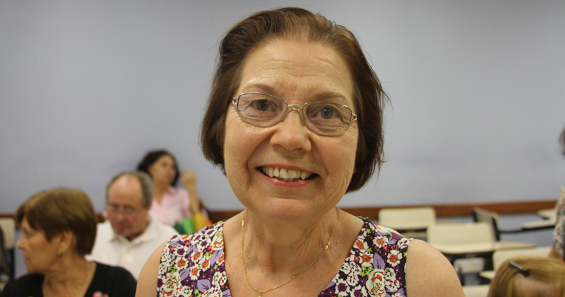 Maria Inês ficou admirada com a paciência dos monitores do curso